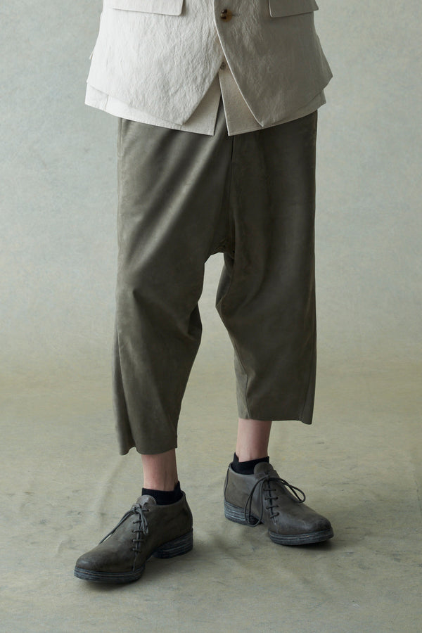 DEVOA 24 spring and summer calfskin pants PTF-USRP slate gray